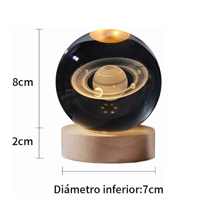 LAMPARA LUZ LED EN ESFERA