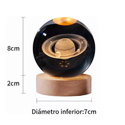 LAMPARA LUZ LED EN ESFERA