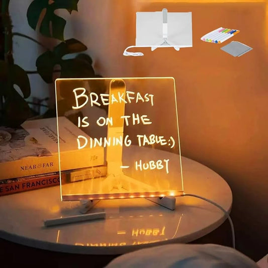Tablero de Dibujo Acrílico con Luz LED
