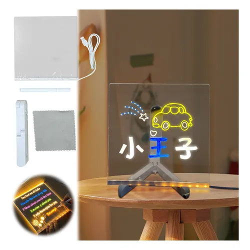 Tablero de Dibujo Acrílico con Luz LED